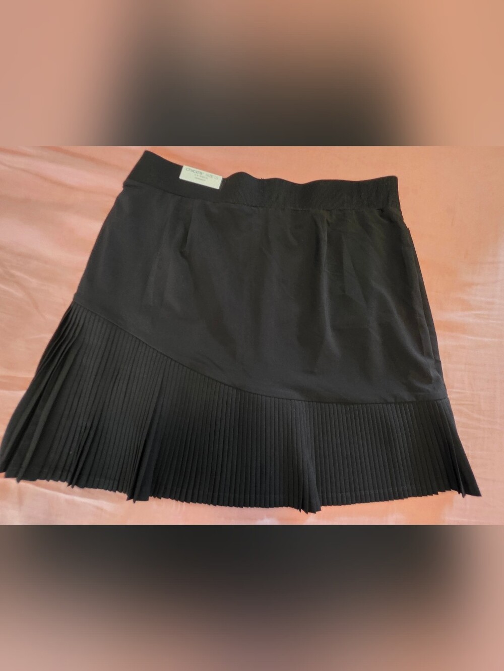 Chicos 1.5 Black Skort Nwt